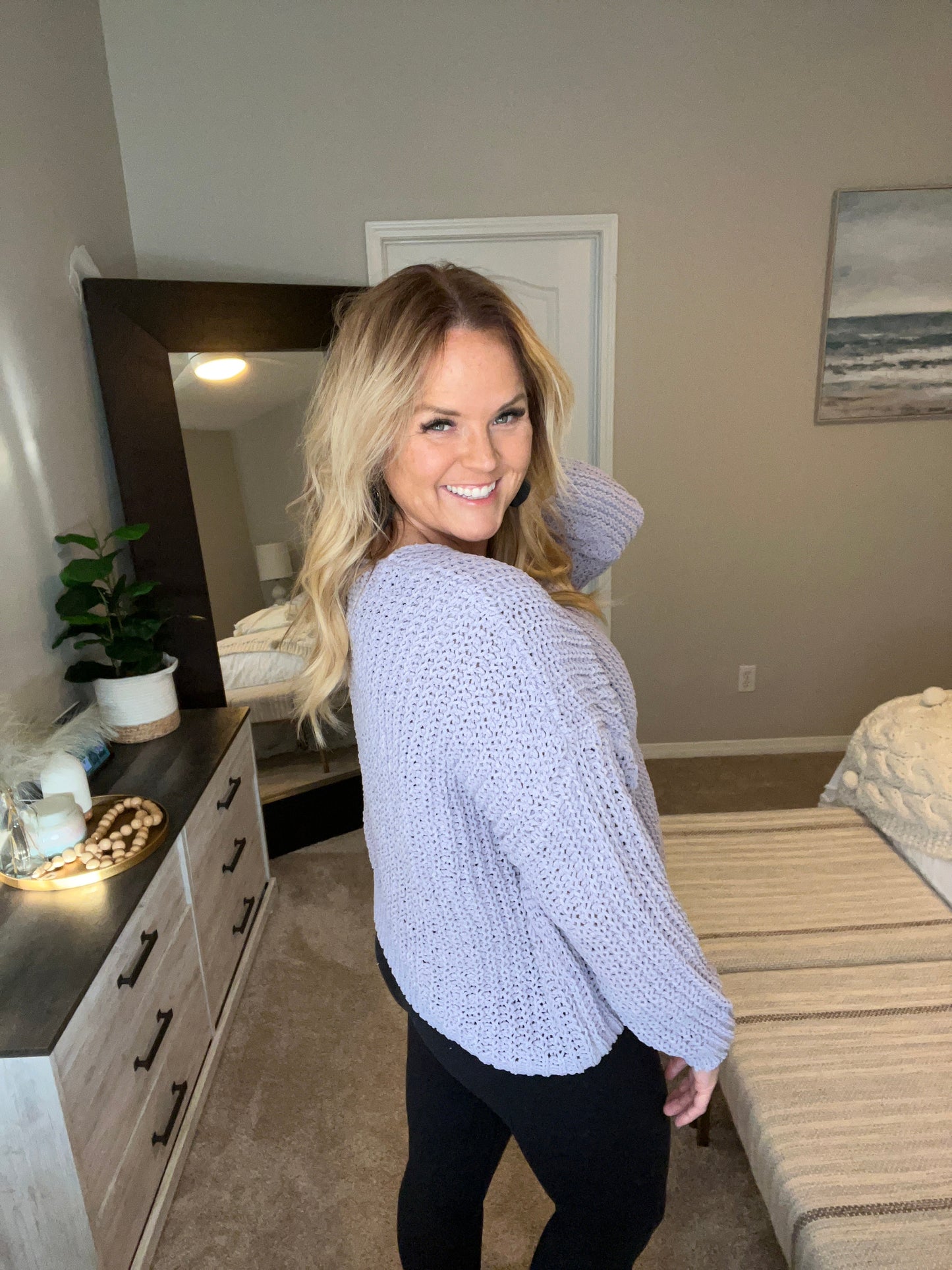 Captured My Interest Chunky V-Neck Sweater by RM