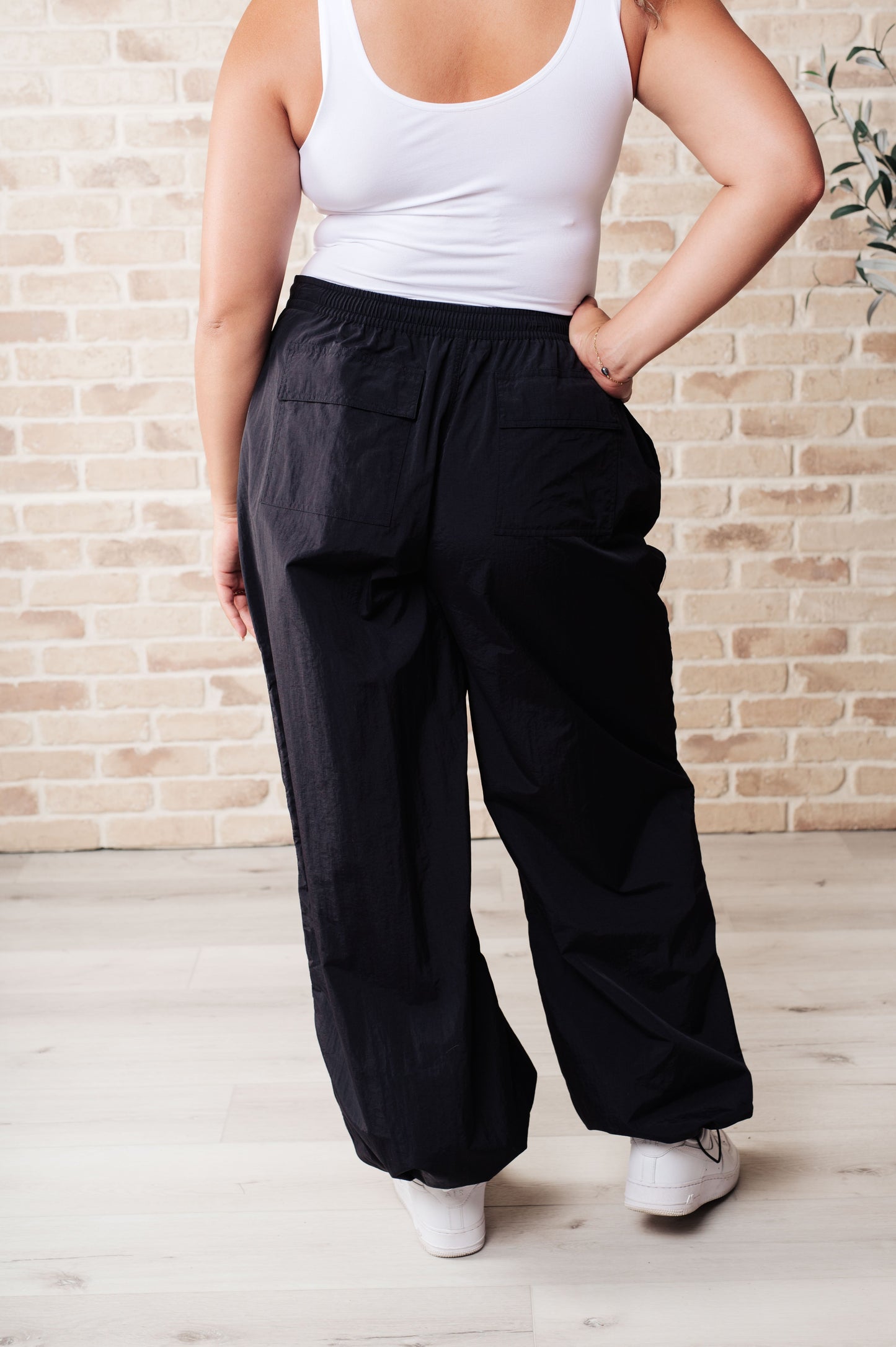 Step Up Joggers in Black by RM