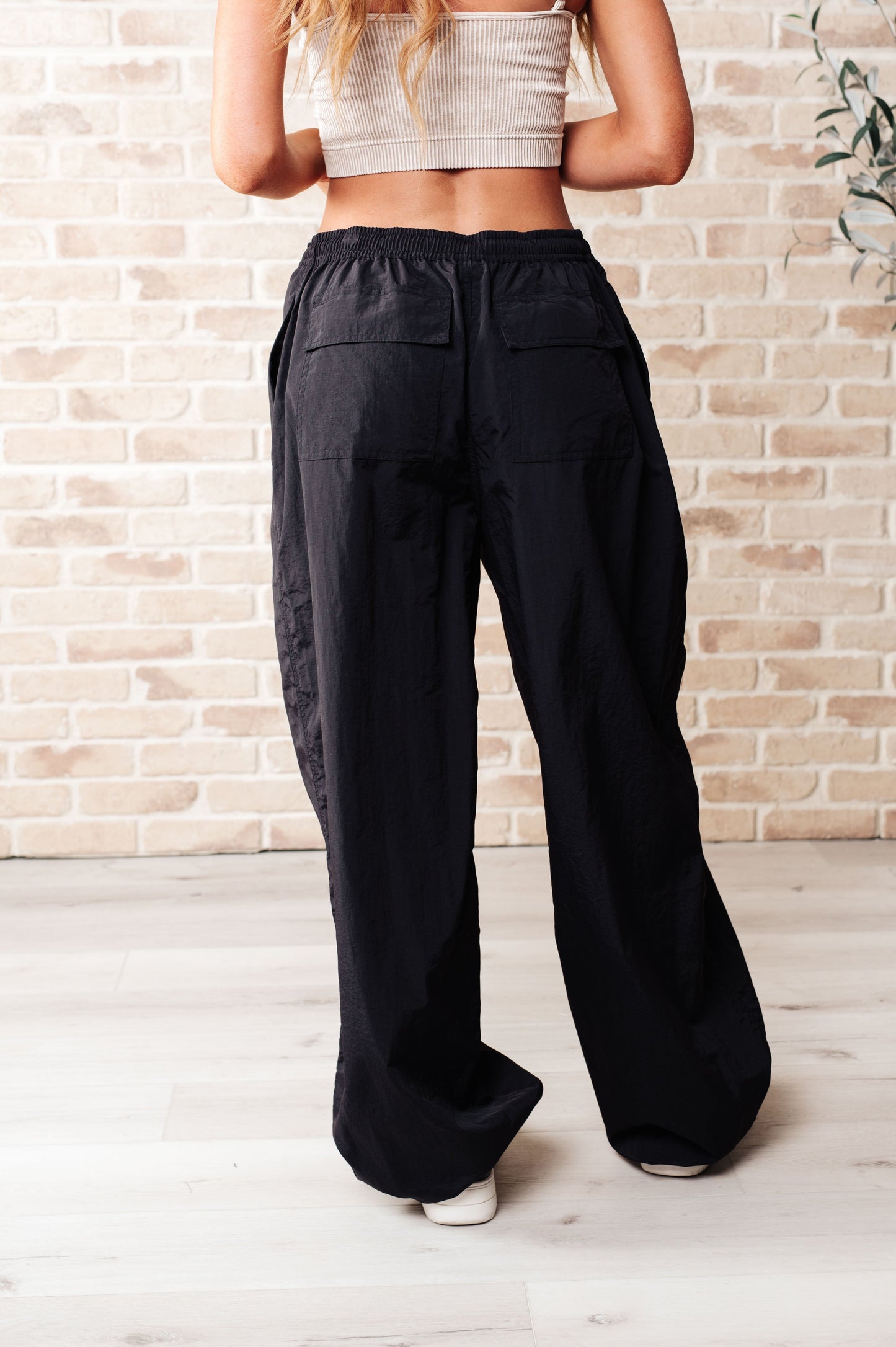 Step Up Joggers in Black by RM