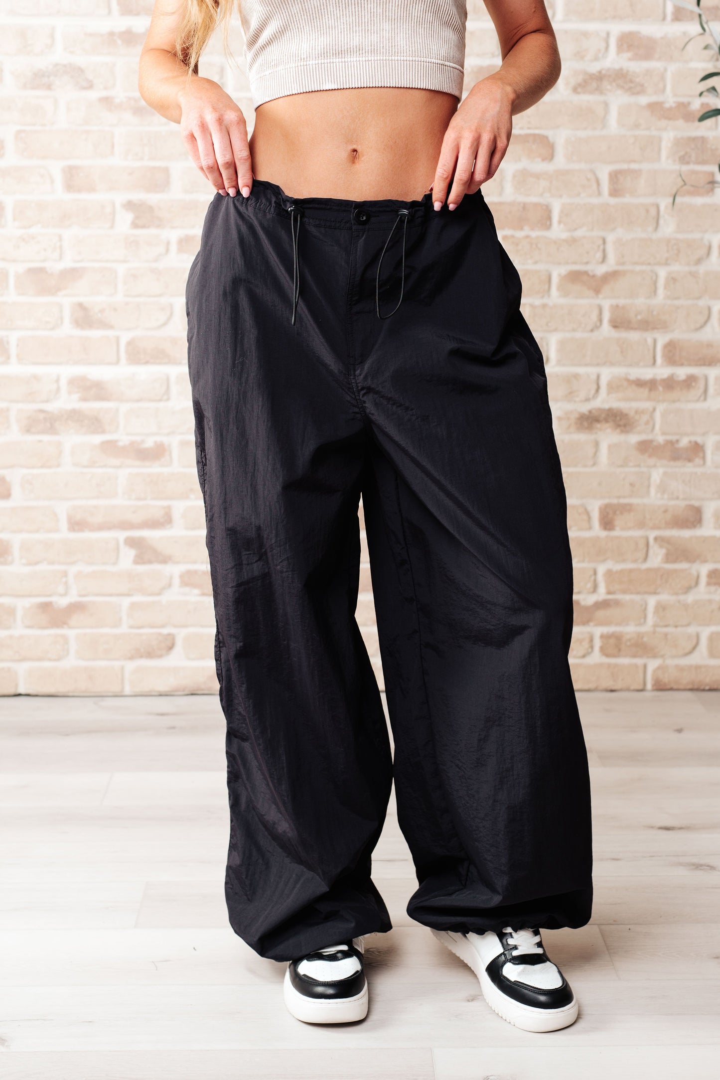 Step Up Joggers in Black by RM