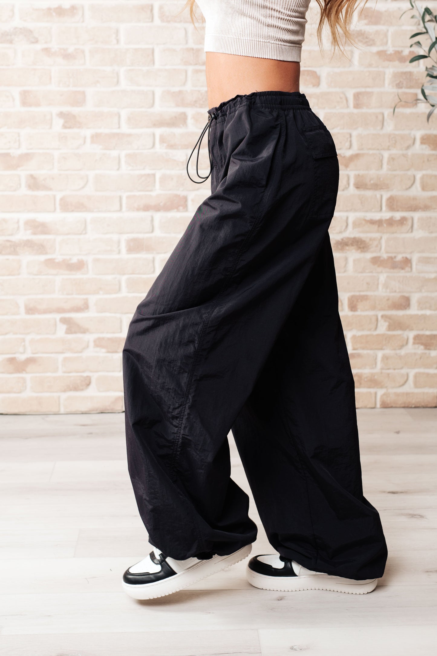 Step Up Joggers in Black by RM