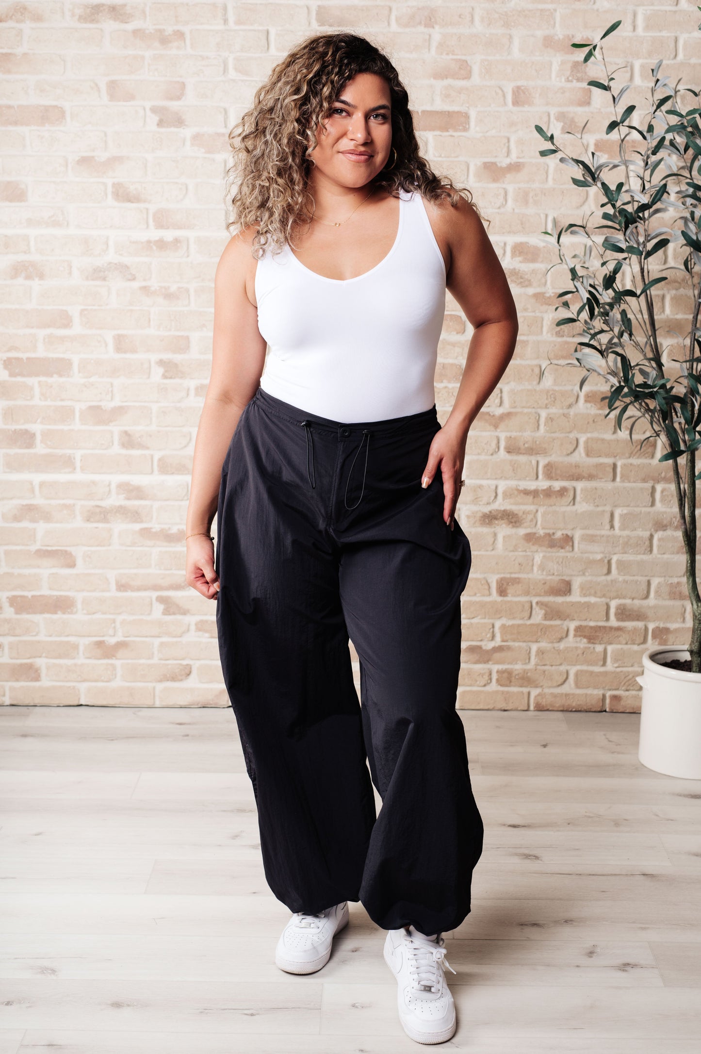 Step Up Joggers in Black by RM