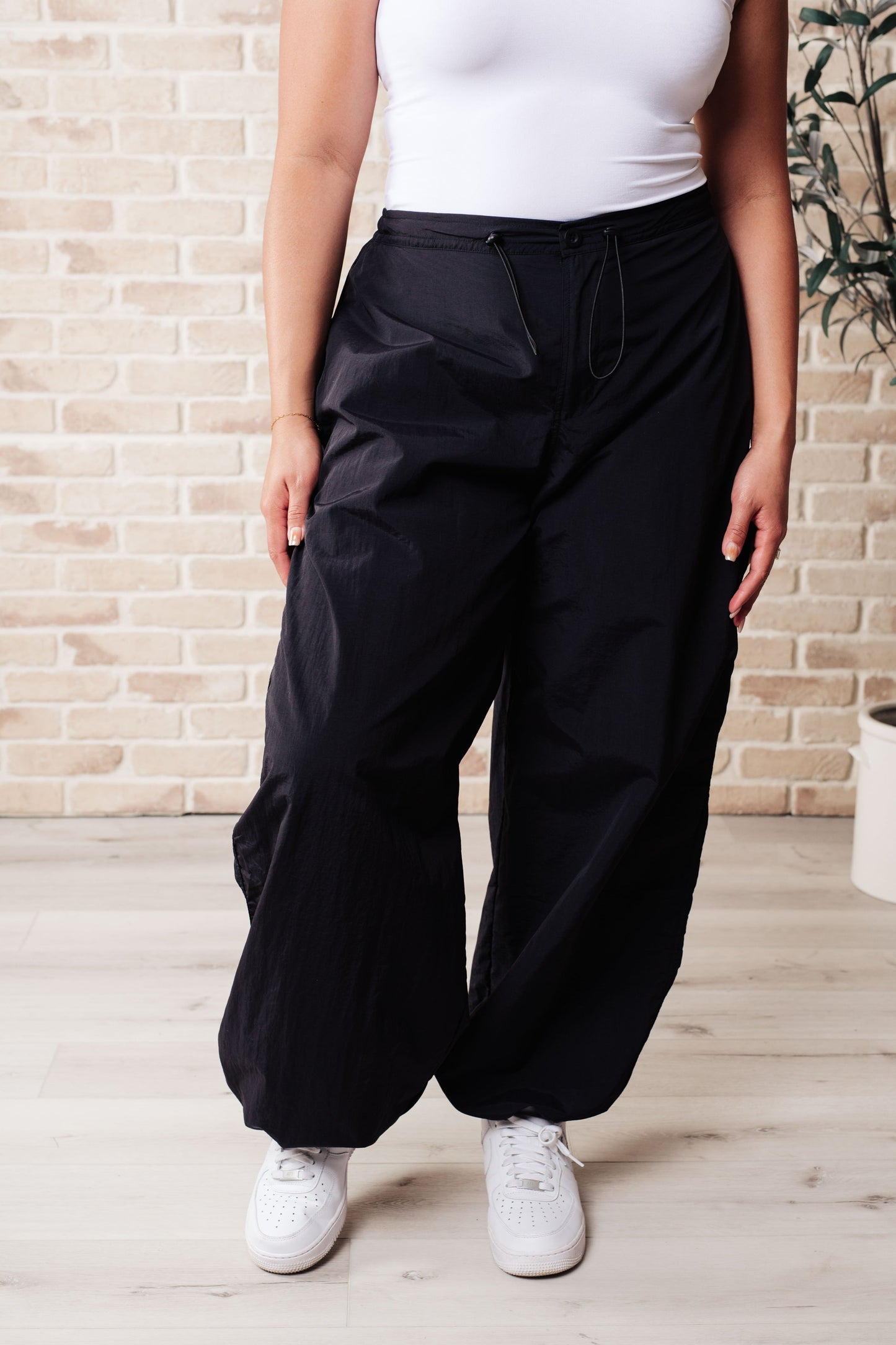 Step Up Joggers in Black by RM