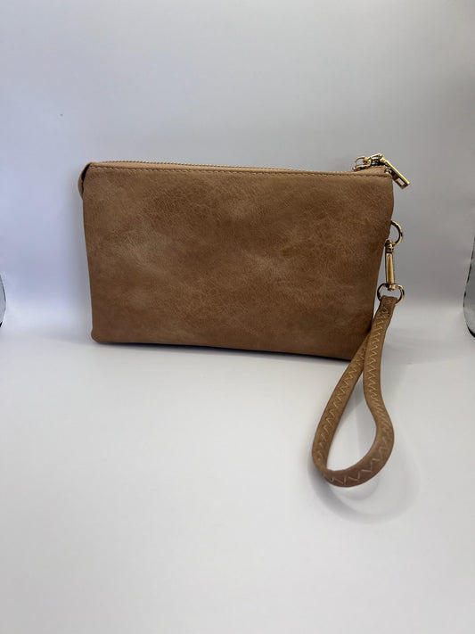 Riley Vegan Crossbody in Mocha