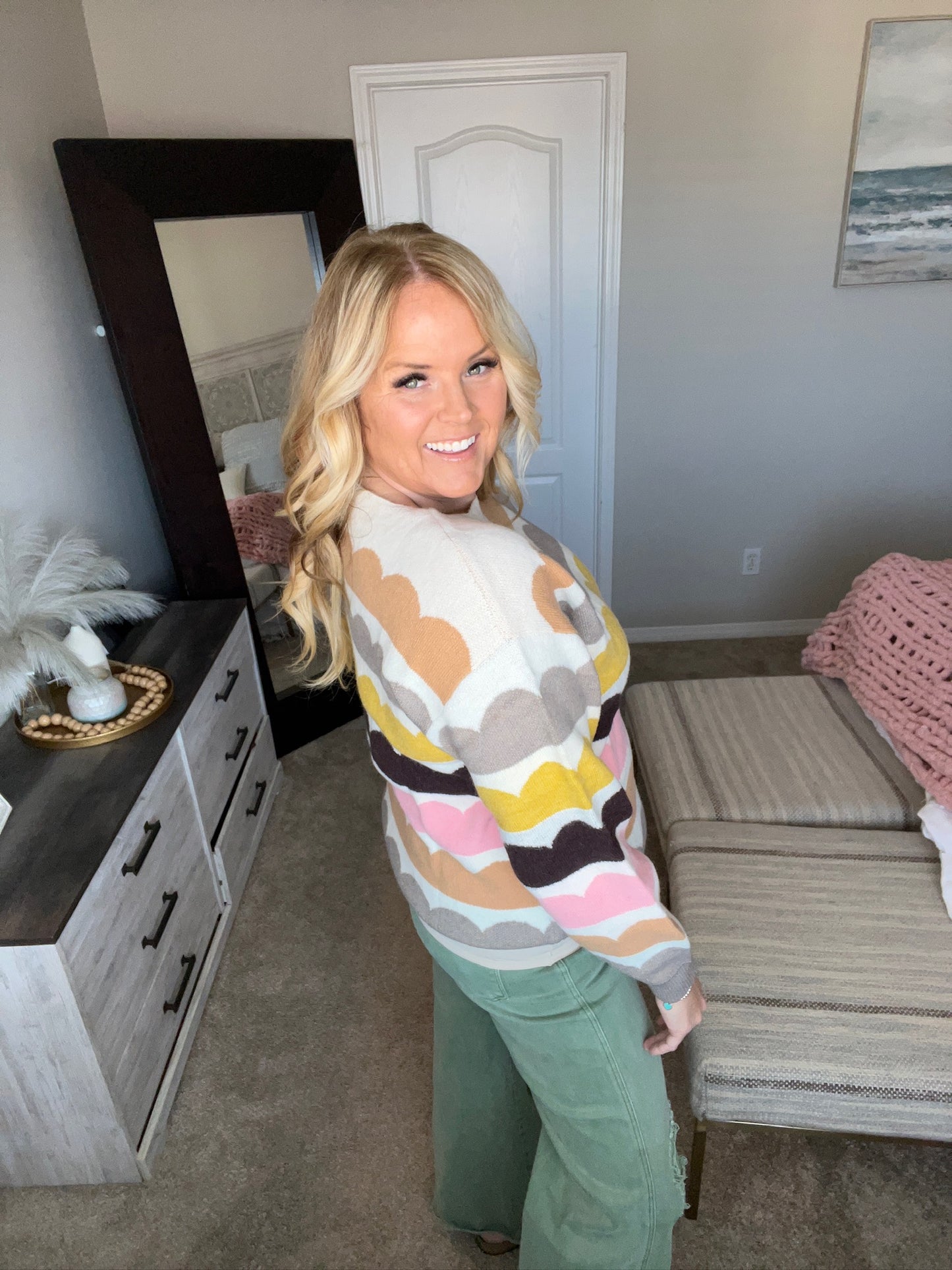Wave After Wave Striped Sweater