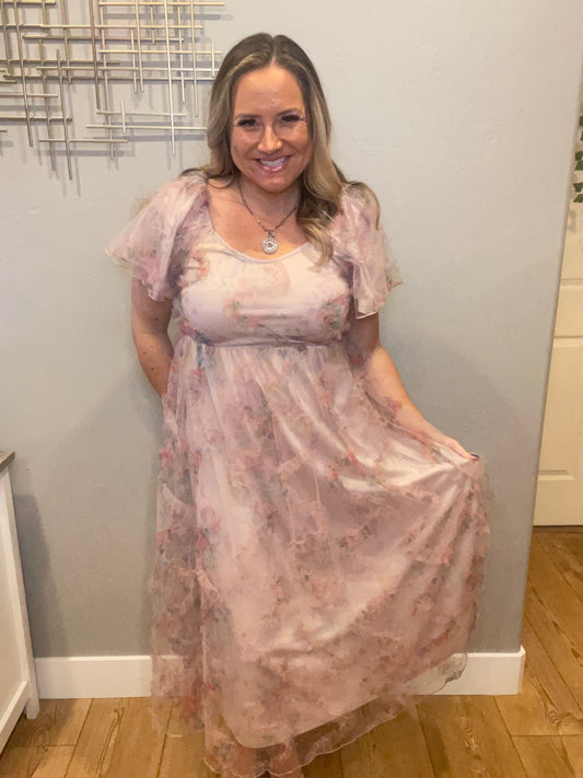 My Little Songbird Fluttersleeve Dress