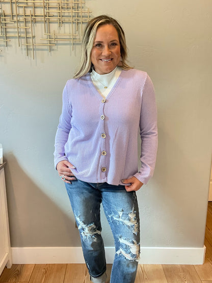 Dilly Dally Ribbed Cardigan