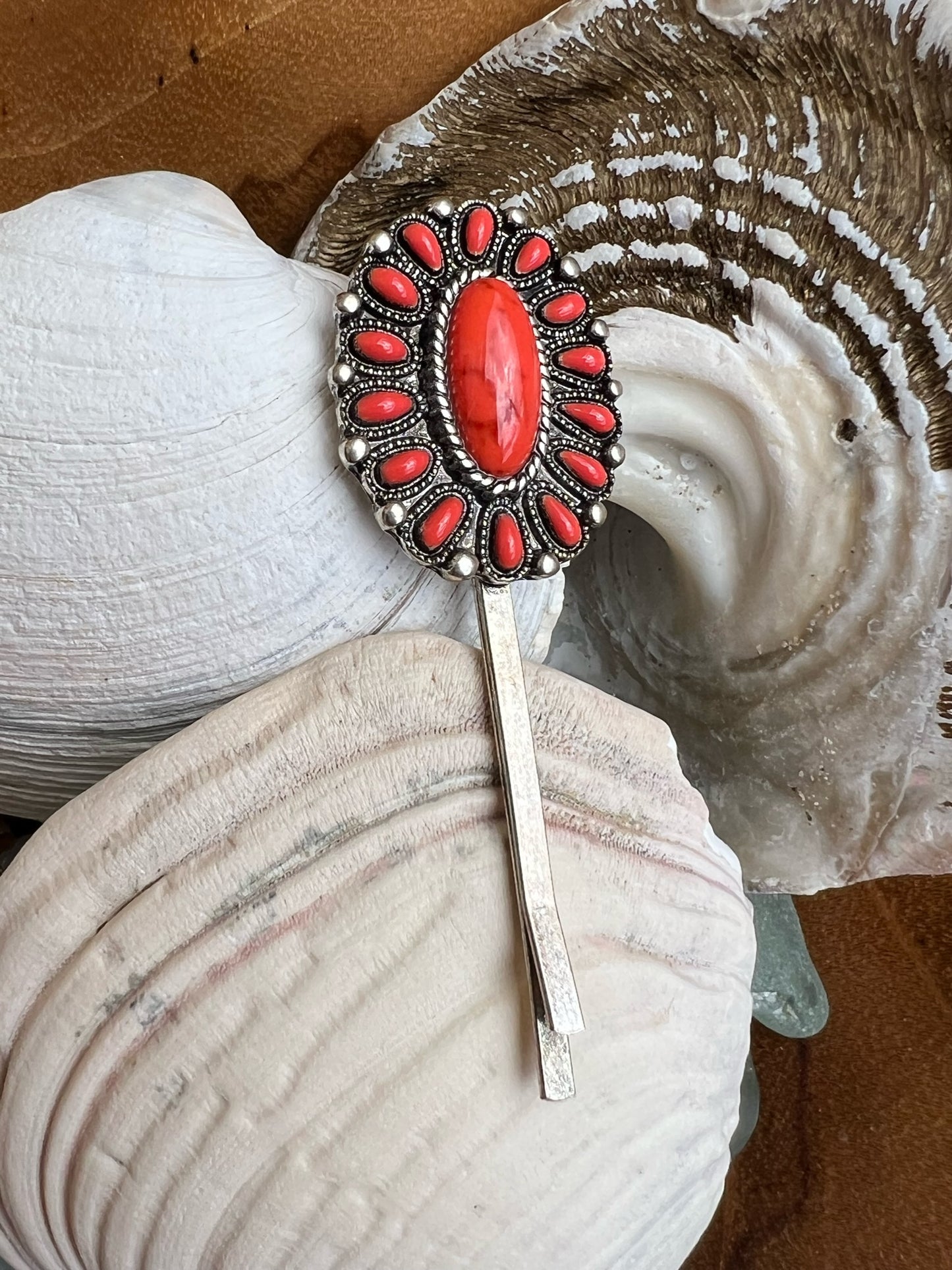 Boho Oval Blossom Hair Pin