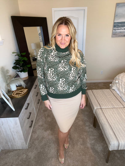 Where Are We Going Mock Neck Pullover
