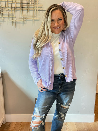 Dilly Dally Ribbed Cardigan