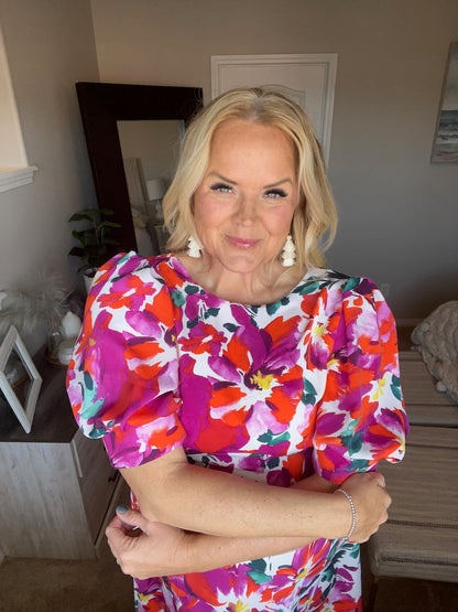 Stroll in the Park Floral Dress