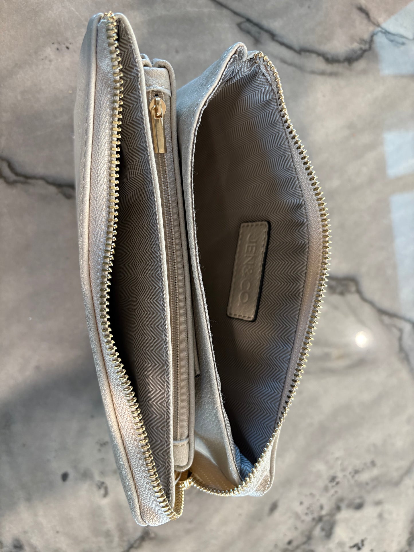 Riley Vegan Crossbody in Ivory