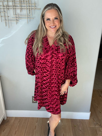 Regal Radiance V-Neck Velvet Dress by RM