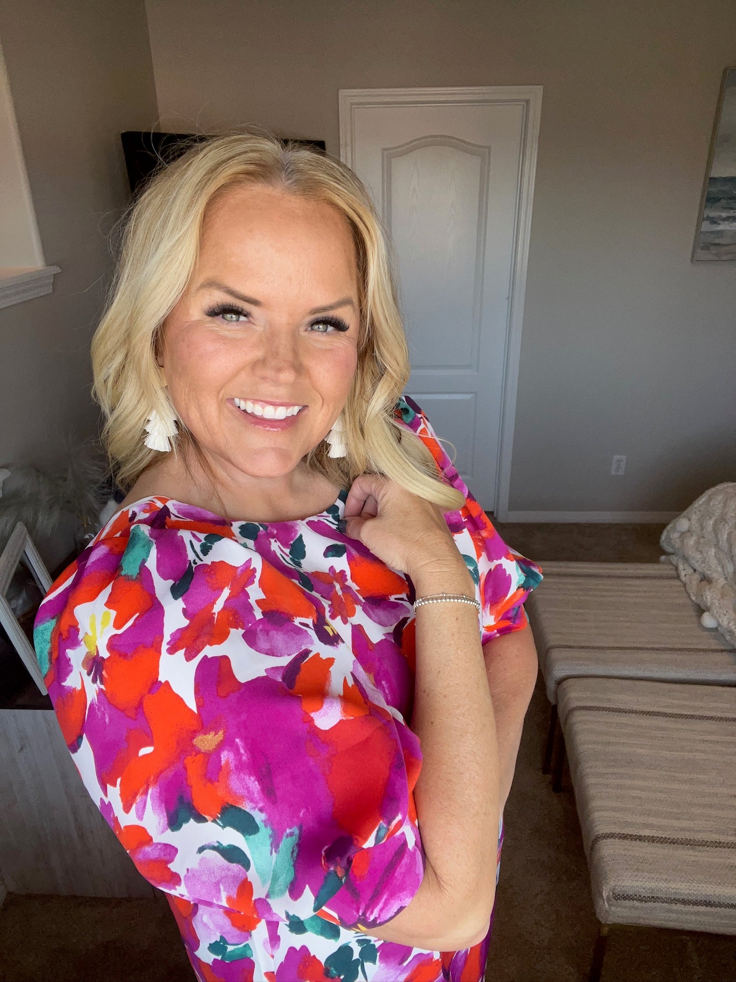 Stroll in the Park Floral Dress