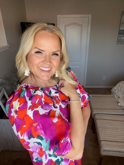 Stroll in the Park Floral Dress