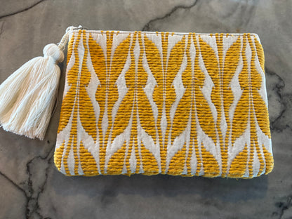 Adelaide Cotton Pouch in Mustard