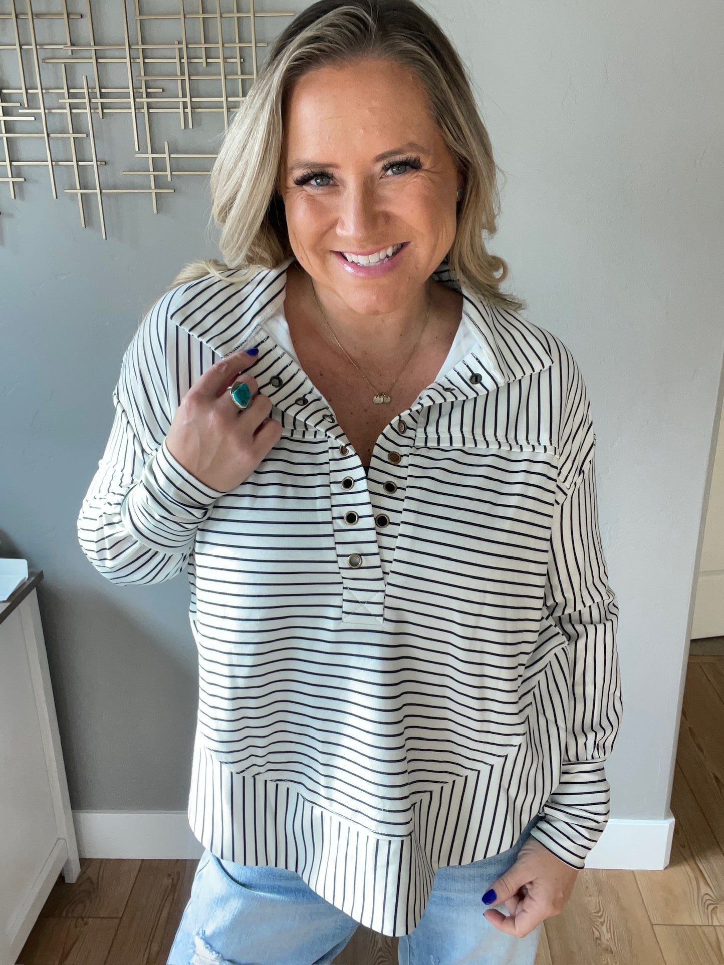 Striped Serendipity Pullover
