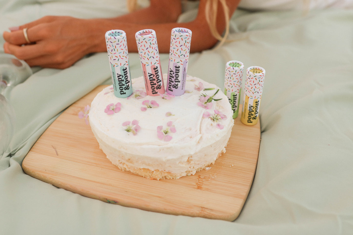 Lip Balm, Birthday Confetti Cake, Blue