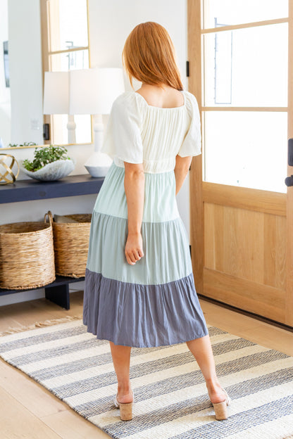 Stacks on Stacks Color Block Maxi Dress by RM