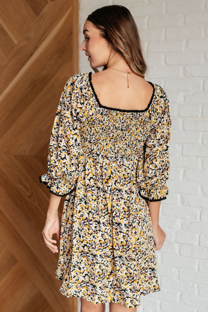 Sweet Solitude Floral Babydoll Dress by RM