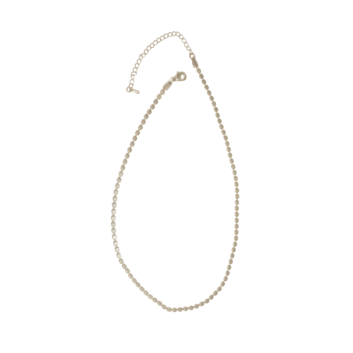 Flat Bead Necklace. Perfect for layering