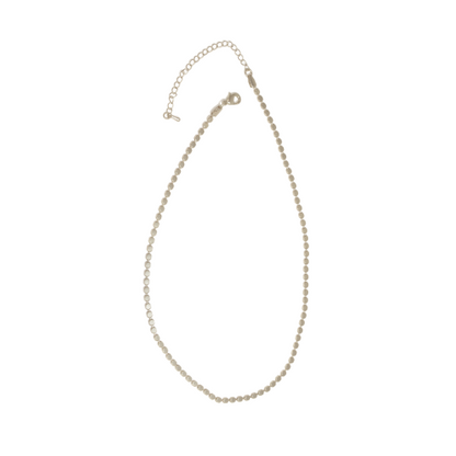Flat Bead Necklace. Perfect for layering